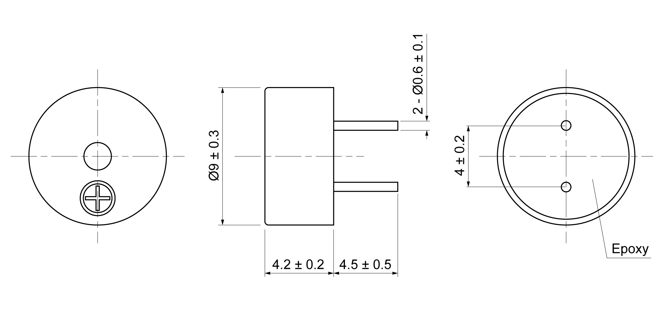 MT9042-27E3-16P Mechanical Drawing